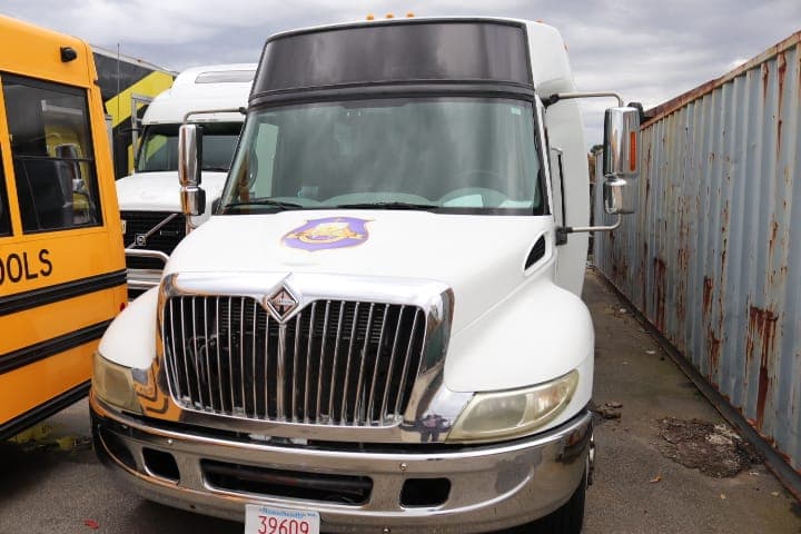 Front view of the HESM ministry bus